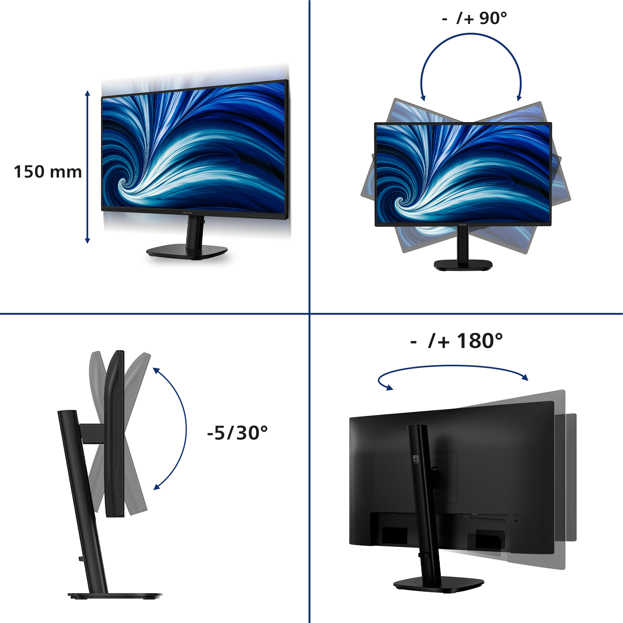 Philips 27B2N3200A - 3000 Series - LED-Monitor - 68.6 cm (27")