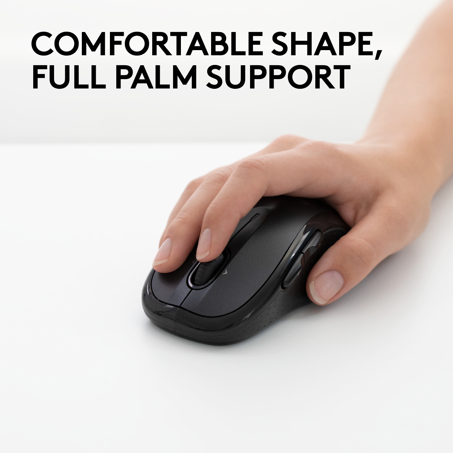 Logitech M510 - Maus - Für Rechtshänder - Laser - 5 Tasten - kabellos - 2.4 GHz - kabelloser Empfäng