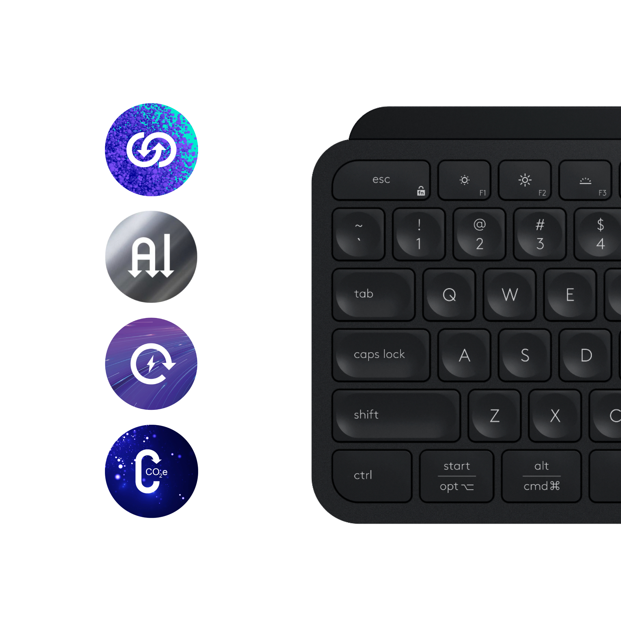 Logitech MX Keys S Combo - Tastatur-und-Maus-Set