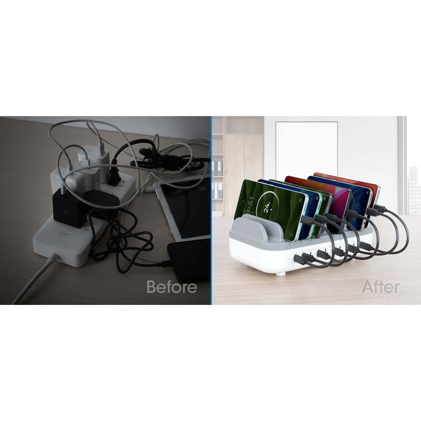 Manhattan 10-Port USB-Power Delivery-Ladestation 200W