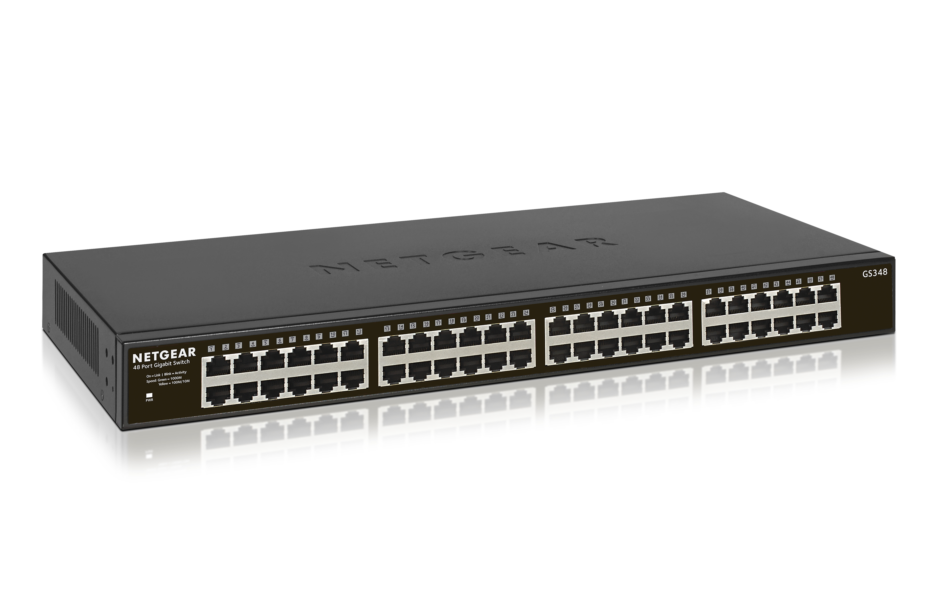 Netgear SOHO GS348 - Switch - unmanaged - 48 x 10/100/1000