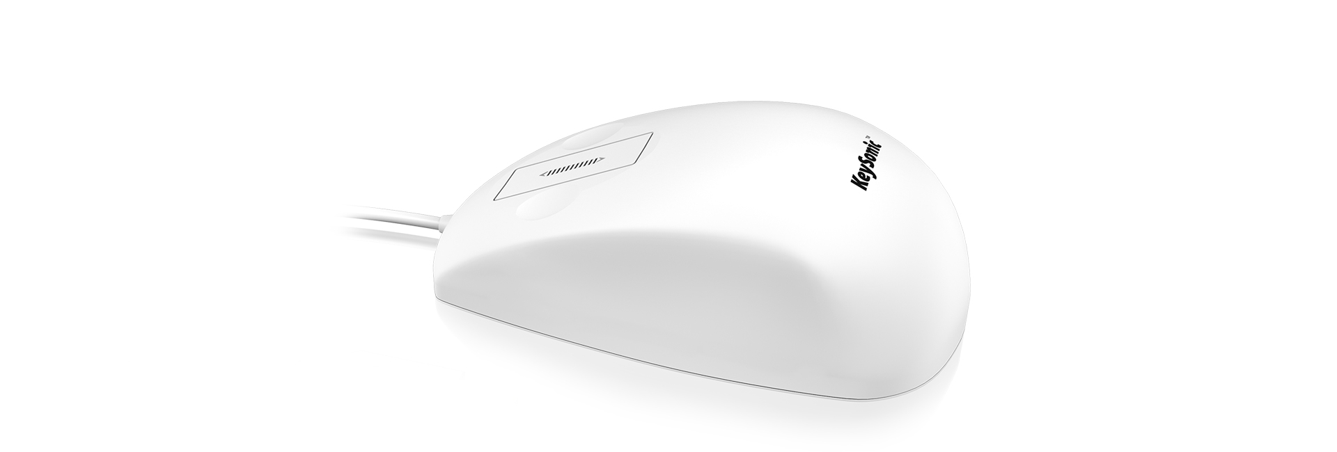 KeySonic KSM-5030M-W - Maus - 3 Tasten - kabelgebunden
