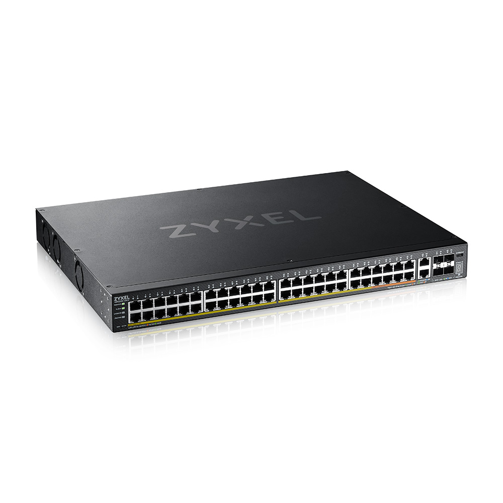 ZyXEL XGS2220-54FP, Managed, L3, Gigabit Ethernet (10/100/1000), Power over Ethernet (PoE), Rack-Ein