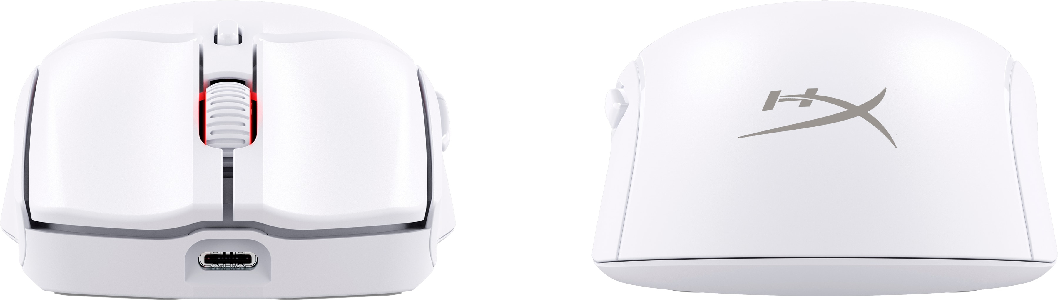 HP HyperX Pulsefire Haste 2 ? Wireless-Gaming-Maus (Weiß), Beidhändig, RF Wireless + Bluetooth, 2600