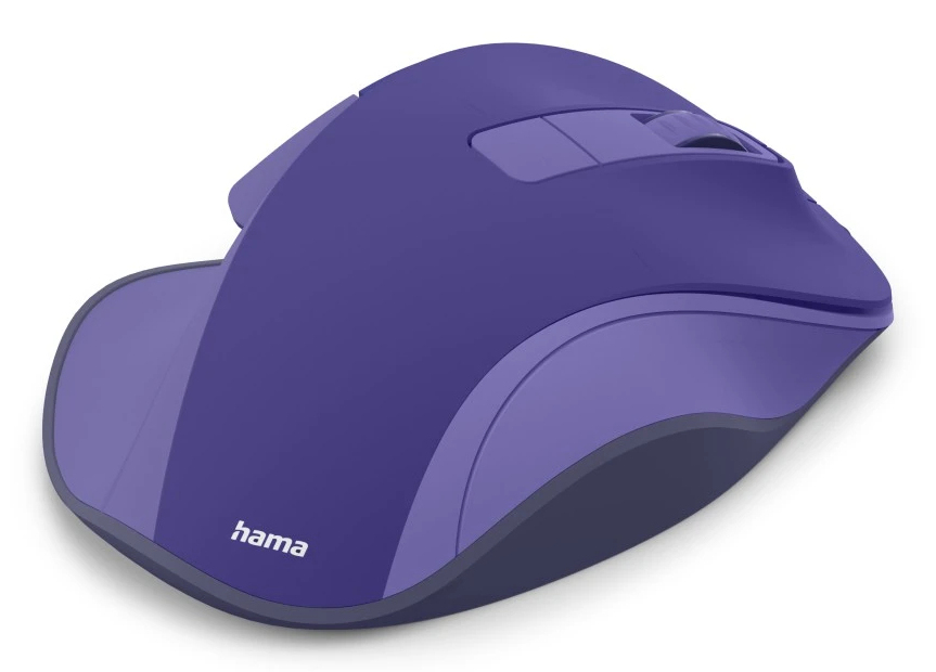 Hama WM-500, Rechts, Optisch, RF Wireless, 1600 DPI, Blau