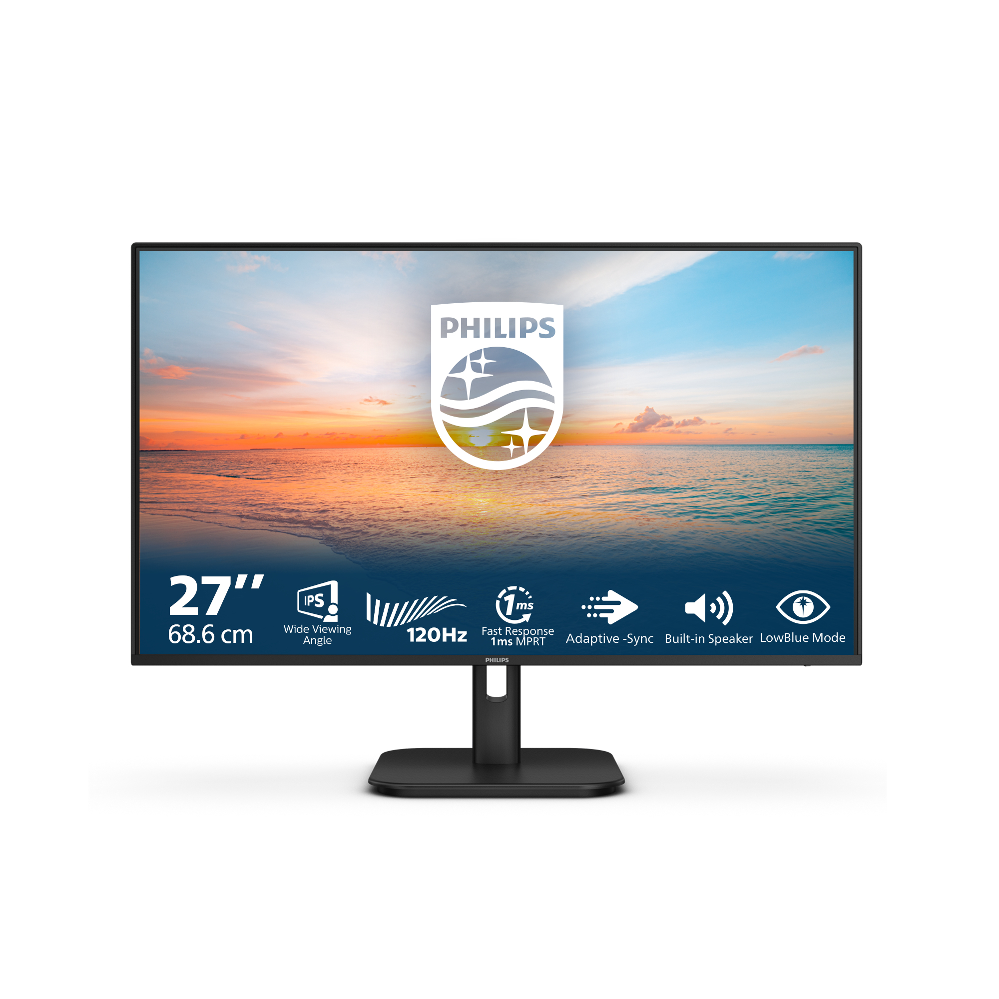 Philips 1000 Series 27E1N1200A Monitor 68.6cm (27") Full HD, IPS, 4ms, HDMI, Displayport, VGA