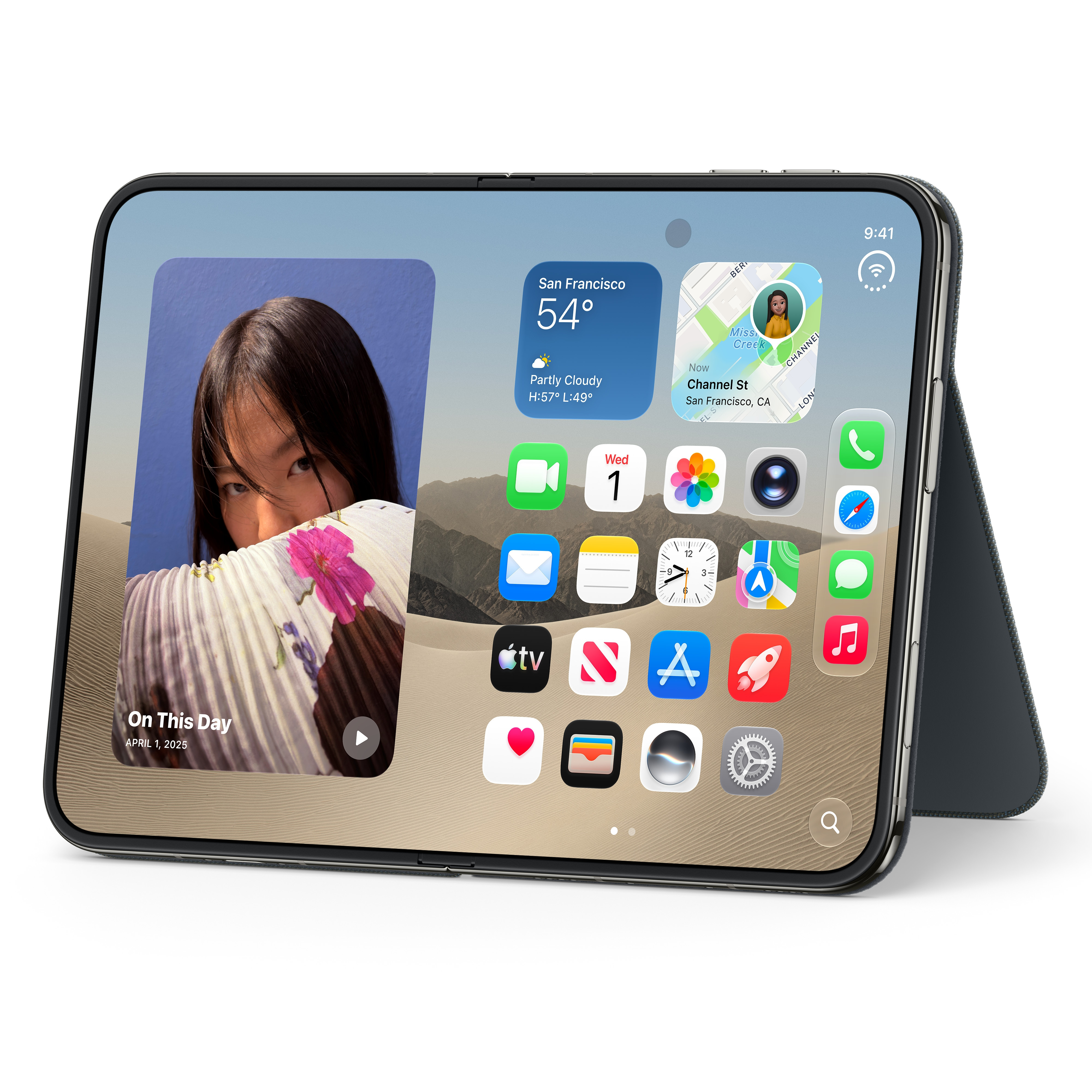 Apple iPhone Duo Folio with Kickstand navy-ZML