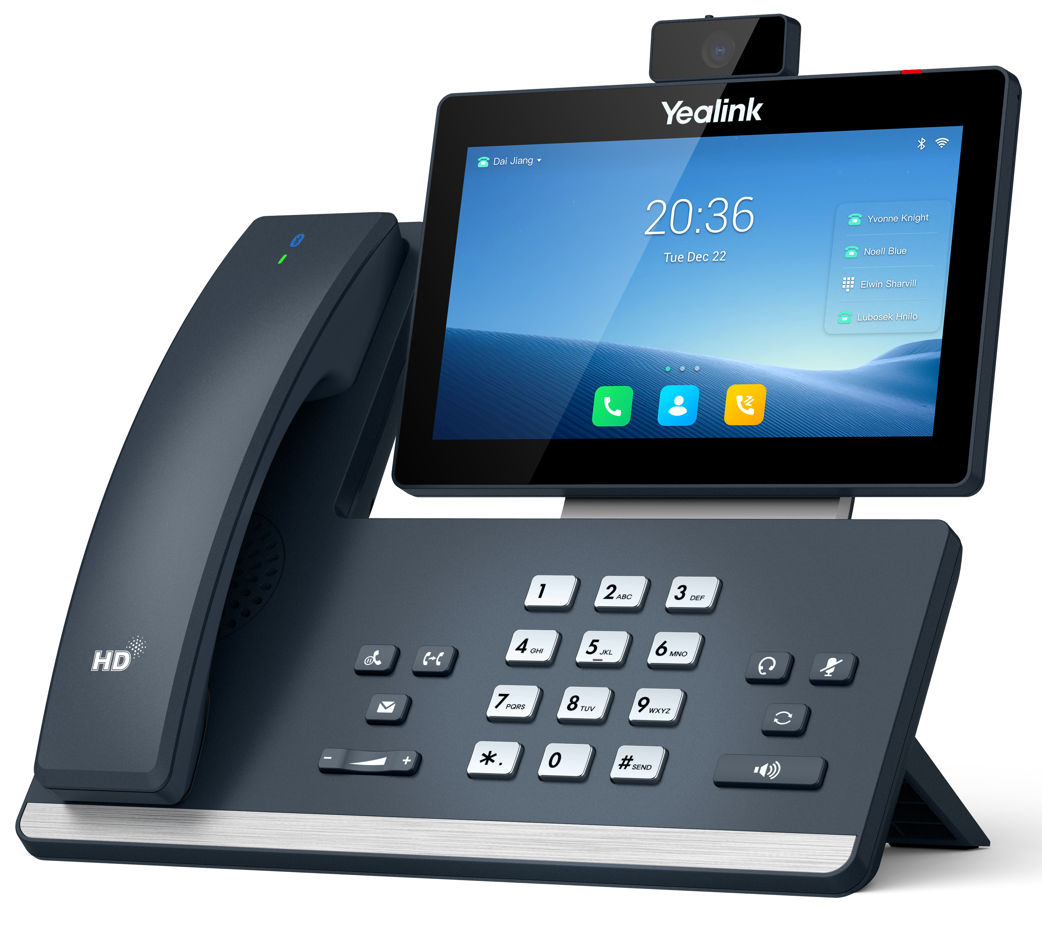 Yealink 1201606, IP-Telefon, Grau, Kabelgebundenes Mobilteil, Im Band, Außerhalb des Bandes, SIP-Inf