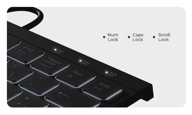 KeySonic KSK-5011ELC - Tastatur - Super-Mini