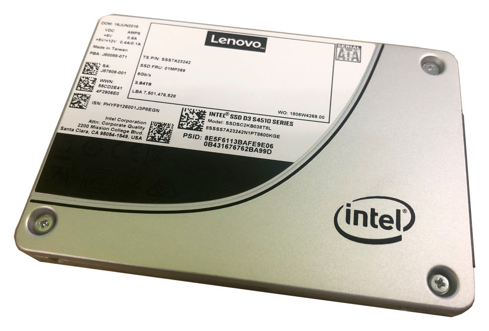 Lenovo Intel S4510 Entry - SSD - verschlüsselt - 240 GB - Hot-Swap - 3.5" (8.9 cm)