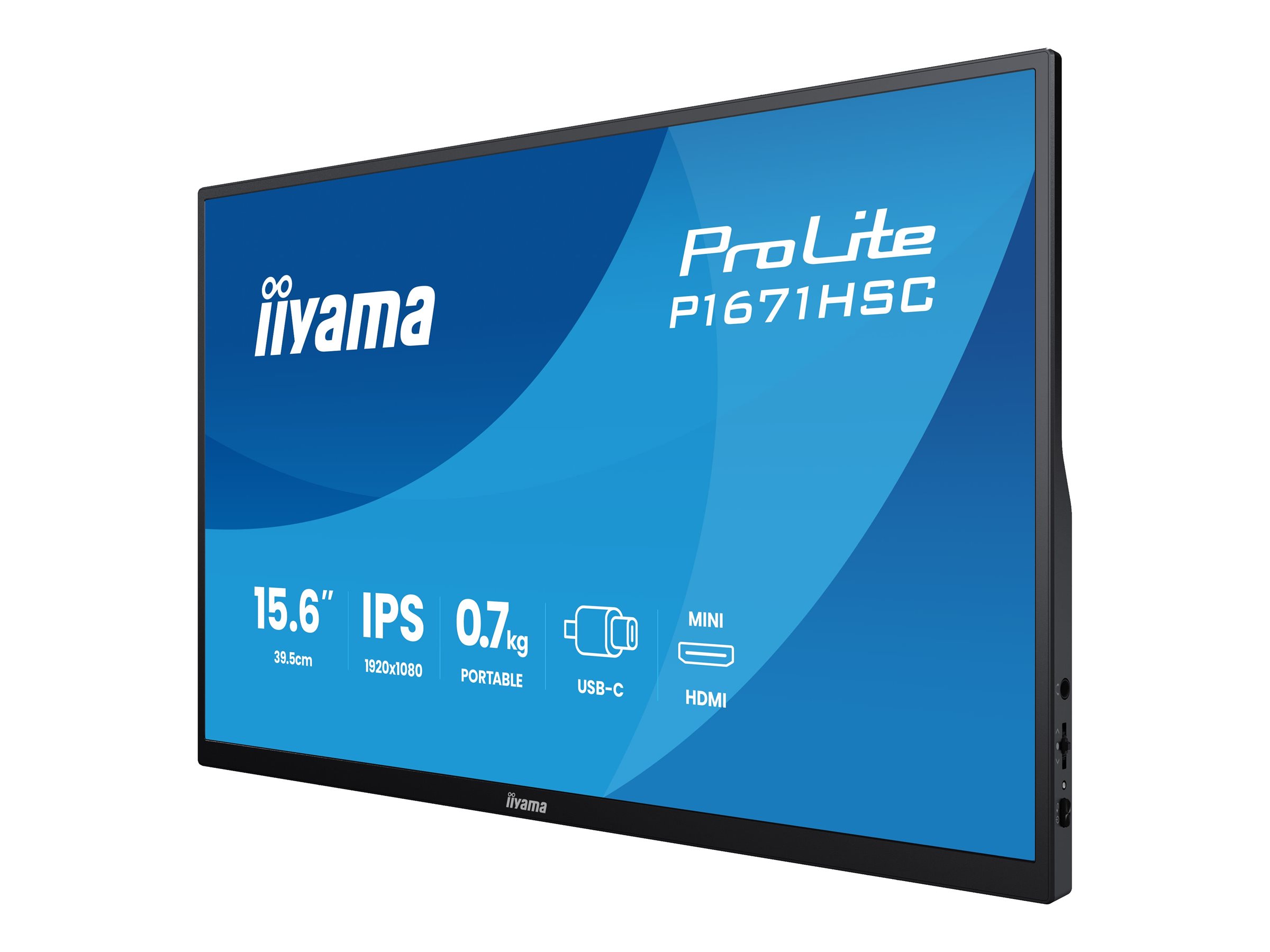 Iiyama ProLite P1671HSC-B1 - LED-Monitor - 39.6 cm (15.6")