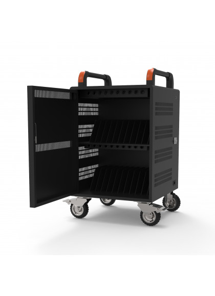PORT Designs PORT Connect Charging Cabinet - Wagen (nur Laden) - für 20 Notebooks / 1U Rack - verrie