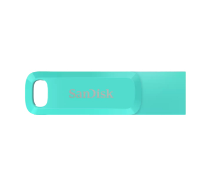 SanDisk Ultra Dual Drive Go, 256 GB, USB Type-A / USB Type-C, 3.2 Gen 1 (3.1 Gen 1), Drehring, Grün