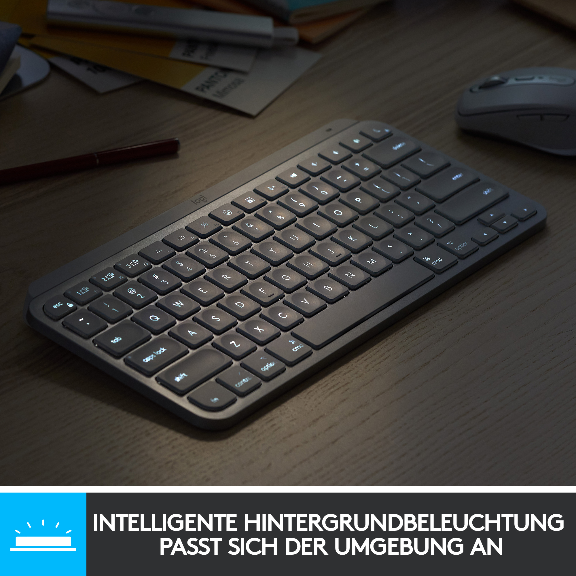 Logitech MX Keys Mini - Tastatur - hinterleuchtet