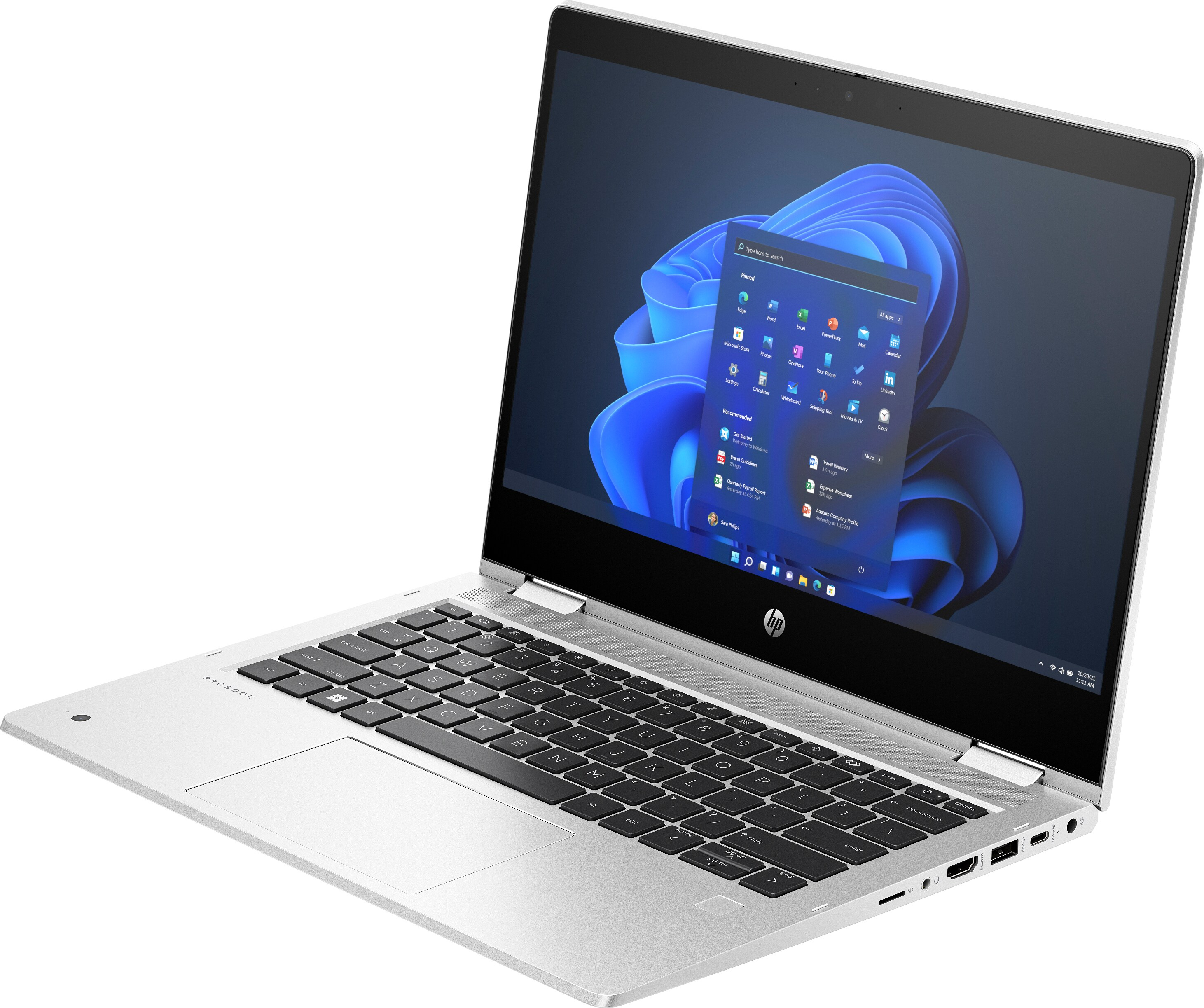 HP Pro x360 435 G10, AMD Ryzen? 5, 2 GHz, 33,8 cm (13.3"), 1920 x 1080 Pixel, 16 GB, 256 GB