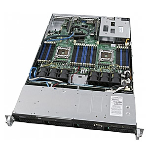 Intel Server System R1304GZ4GC - Server - Rack-Montage - 1U - zweiweg - keine CPU - RAM 0 GB - SATA/
