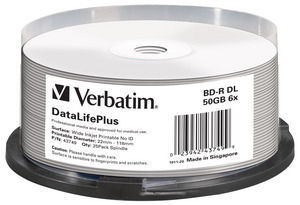 Verbatim DataLifePlus - 25 x BD-R DL - 50 GB