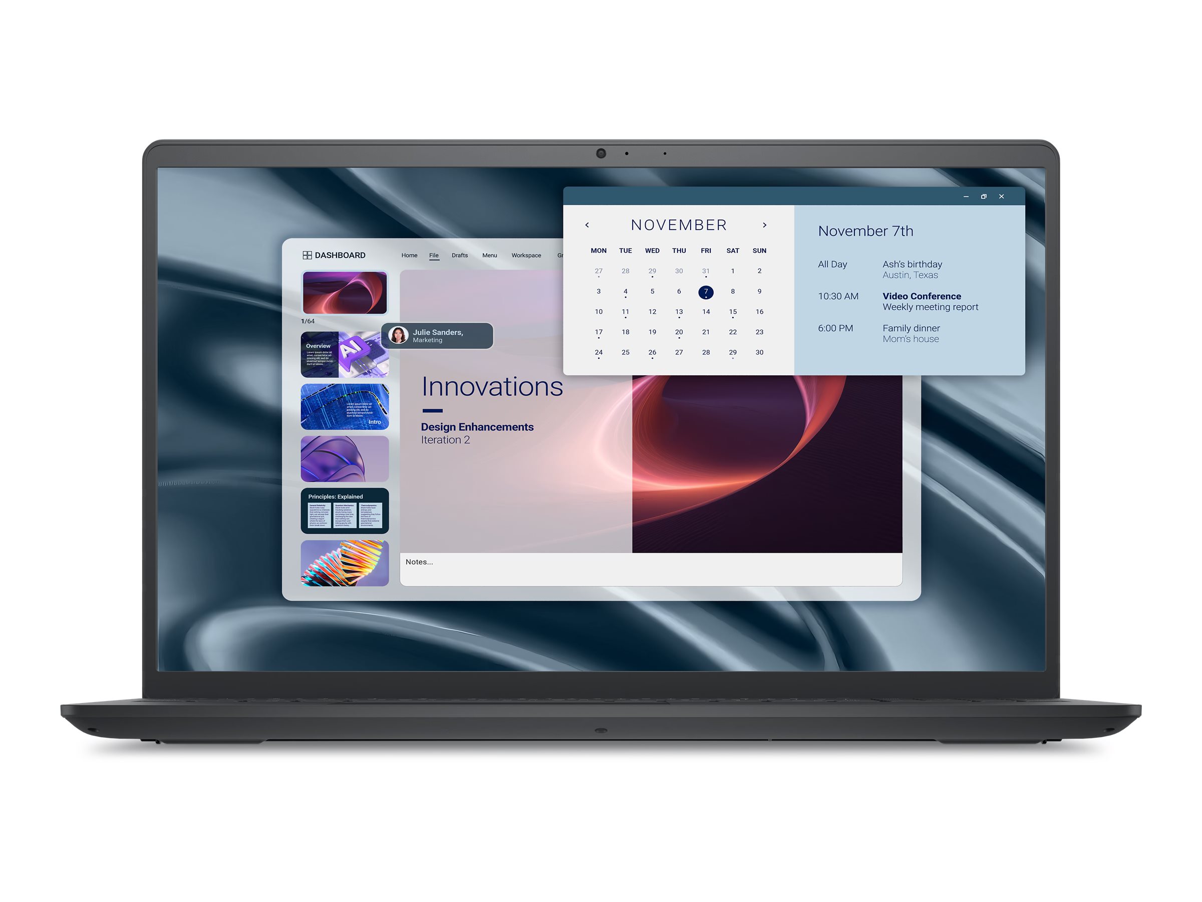 Dell Pro 15 Essential PV15255, 15.6" FHD, Ryzen 5 7520U, 8GB RAM, 512GB SSD, Win11 Pro
