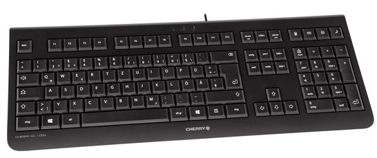 Cherry KC 1000 - Tastatur - Schweizerisch - Schwarz