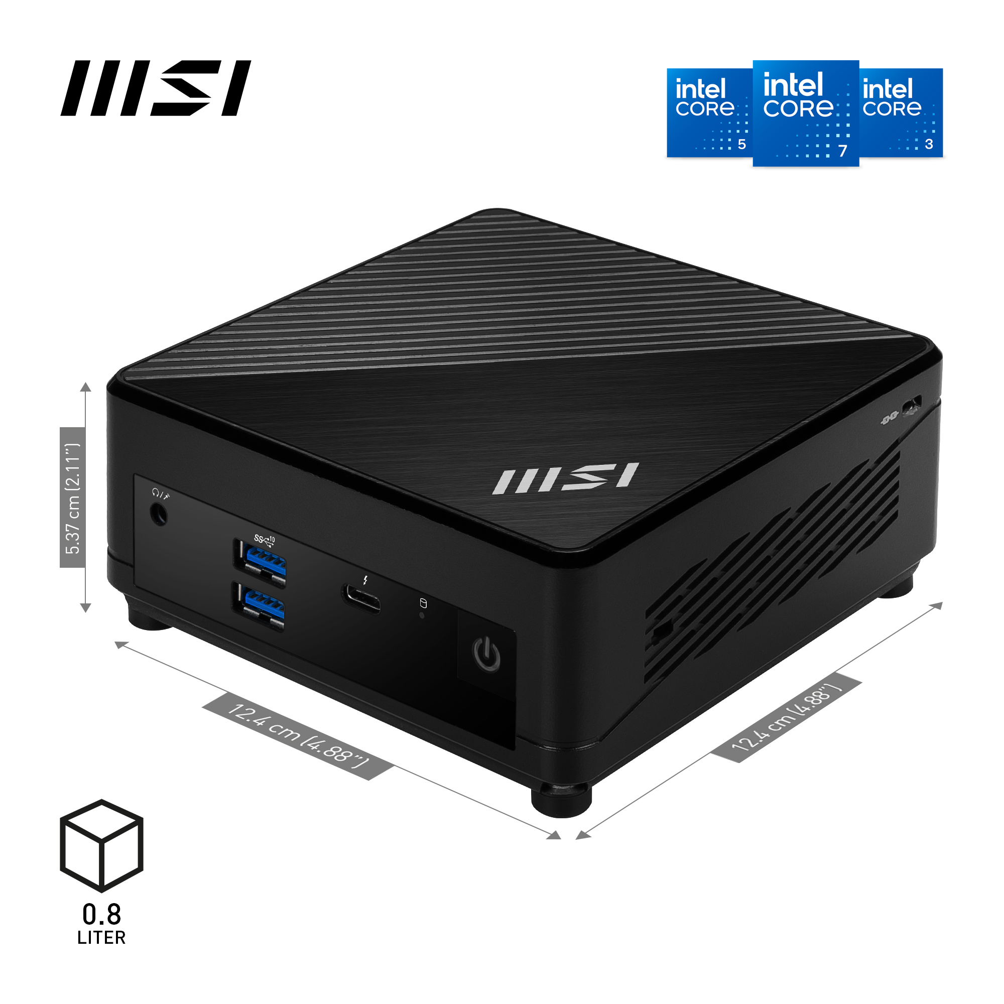 MSI Cubi 5 1M-627XAT, Core 3 100U, 16GB, 512GB, Wi-Fi 6E, ohne Windows
