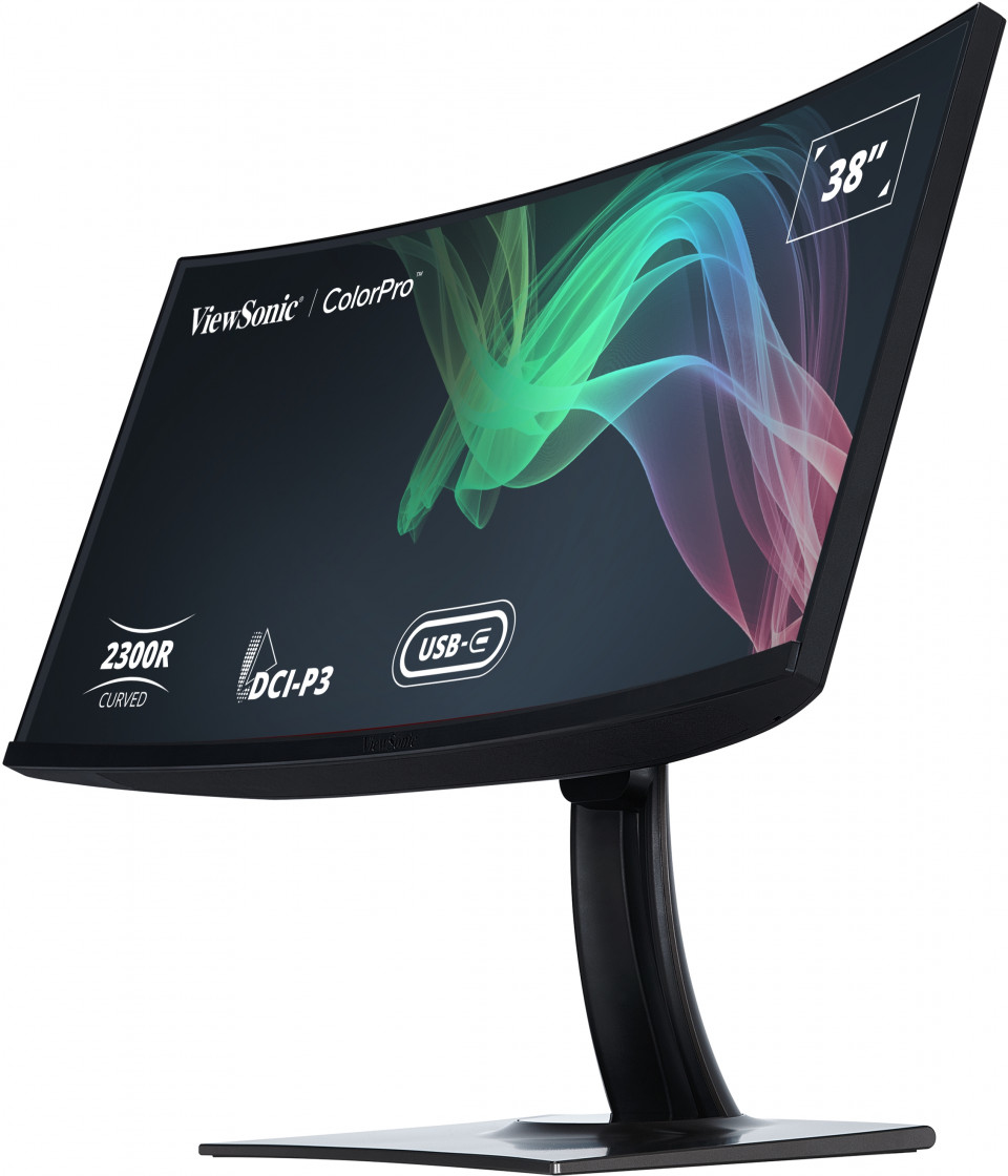 ViewSonic ColorPro VP3881a - LED-Monitor mit KVM-Switch - gebogen - 1 Anschlüsse - 96.5 cm (38")