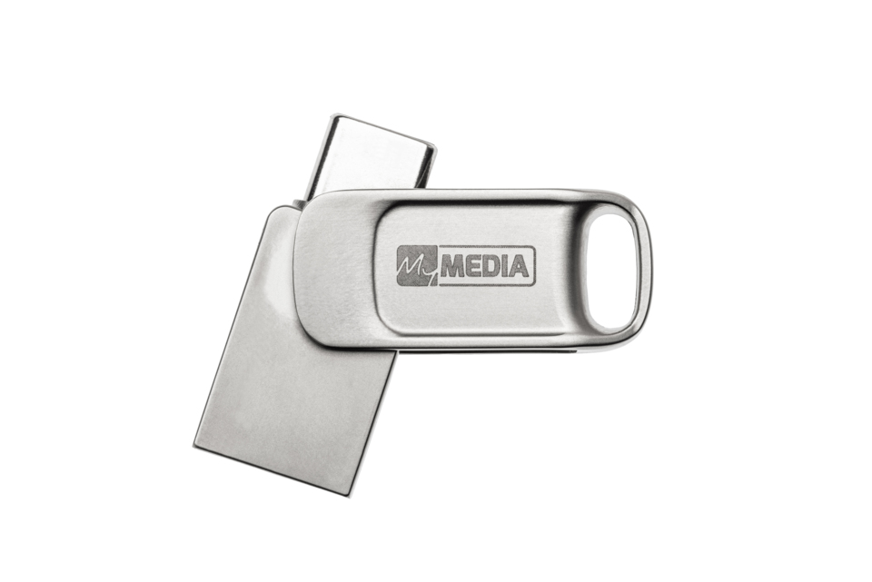 Verbatim MyMedia MyDual USB 2.0, 32 GB, USB Type-A / USB Type-C, 2.0, Drehring, 7 g, Silber