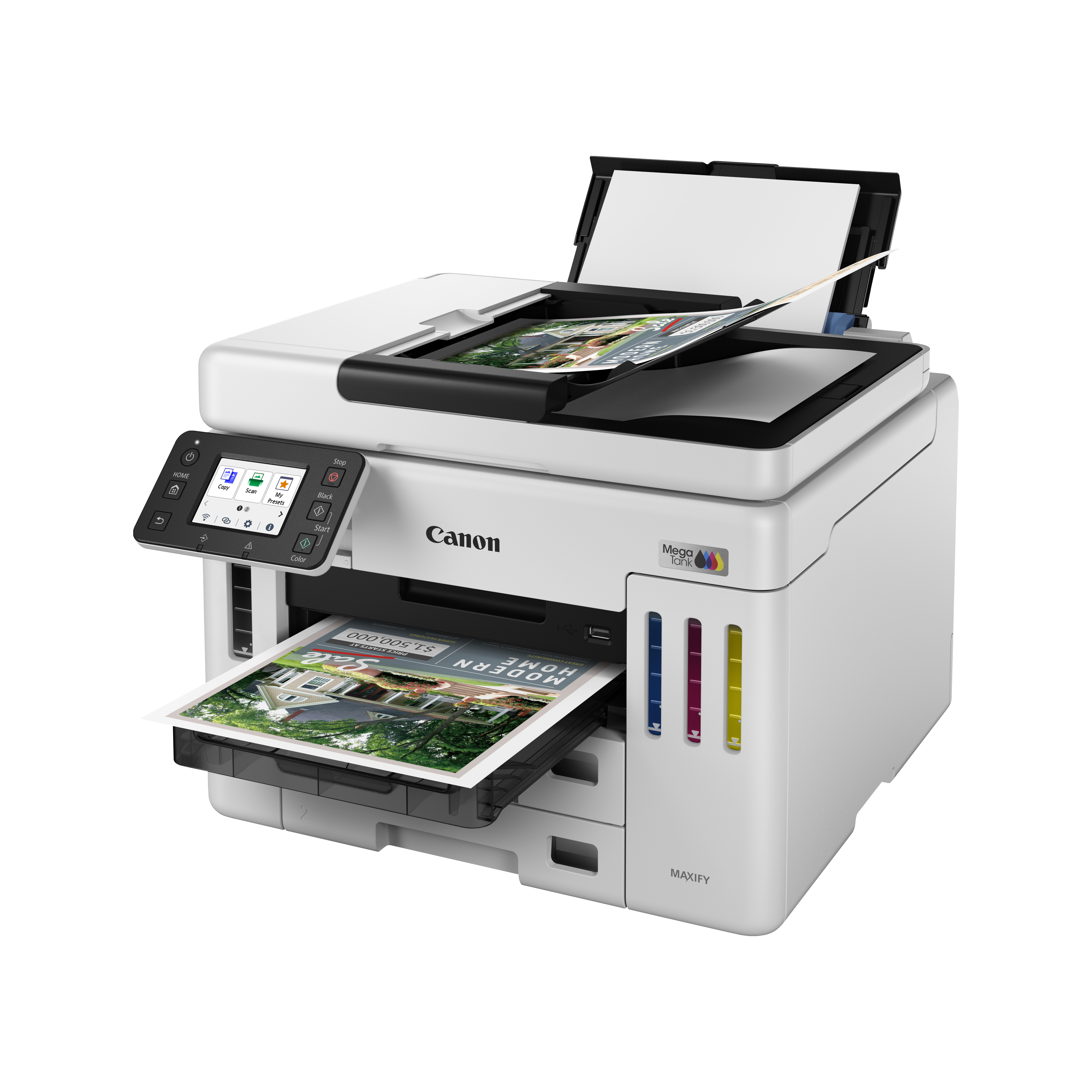 Canon MAXIFY GX7150 MegaTank - Multifunktionsdrucker - Farbe - Tintenstrahl - CISS - Legal (216 x 35