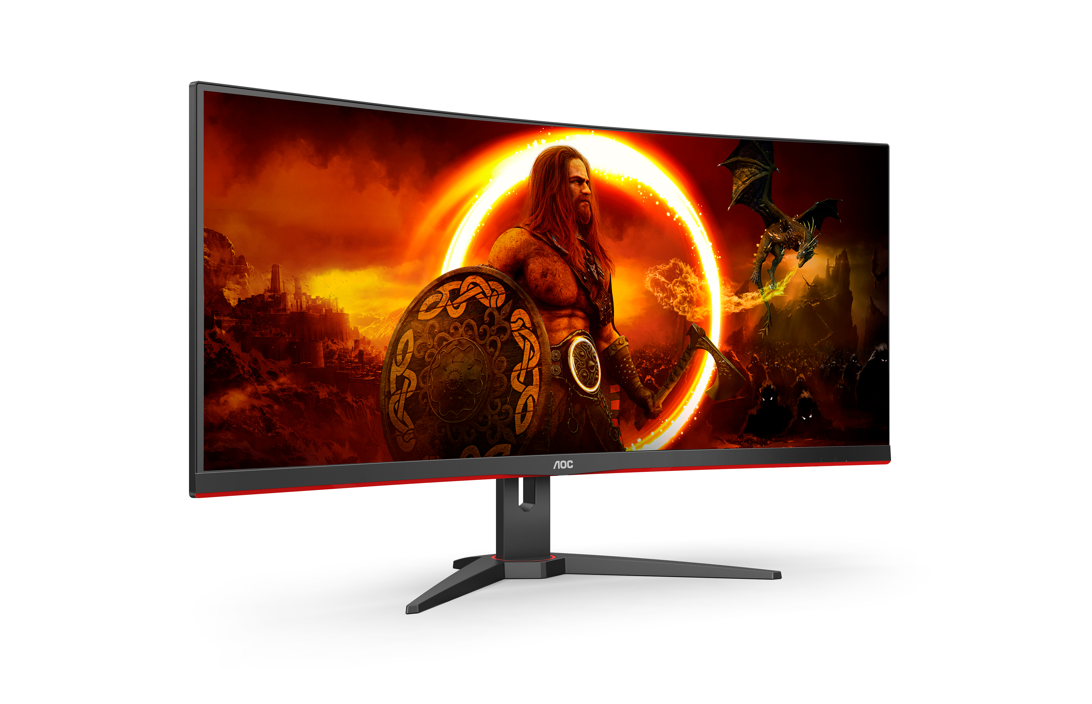 AOC Gaming CU34G2XE/BK - LED-Monitor - Gaming - gebogen - 86.4 cm (34")