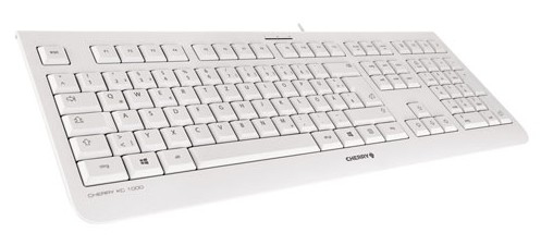 Cherry KC 1000 - Tastatur - Schweizerisch - weiß