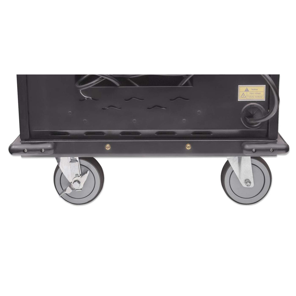 Manhattan 180313, Wagen zur Verwaltung tragbarer Geräte, Schwarz, Flur, 38 cm, 3 cm, 28 cm