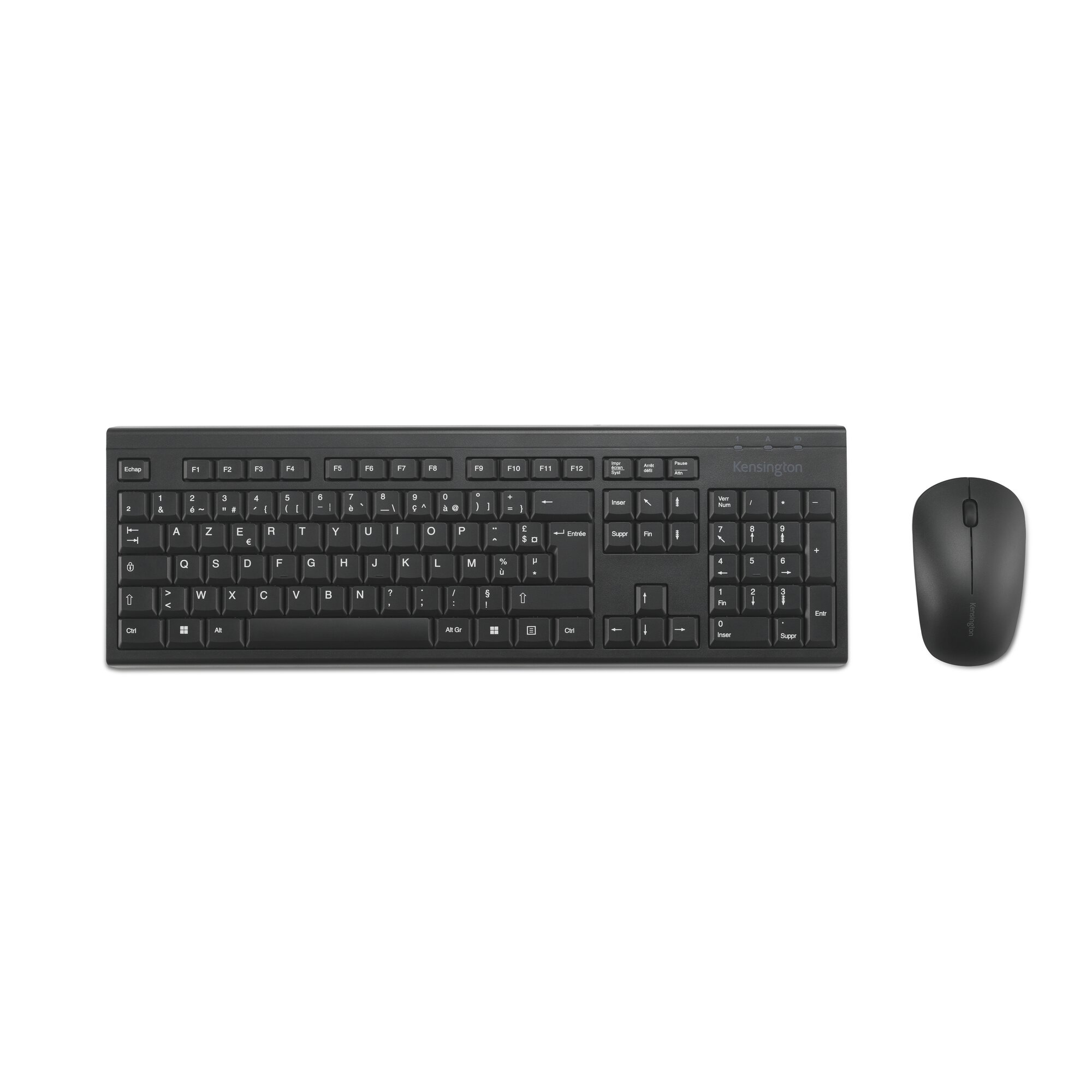 Kensington KM150 EQ Wireless Tastatur und Maus Set, Kabellos, RF Wireless, Membran Key Switch, AZERT
