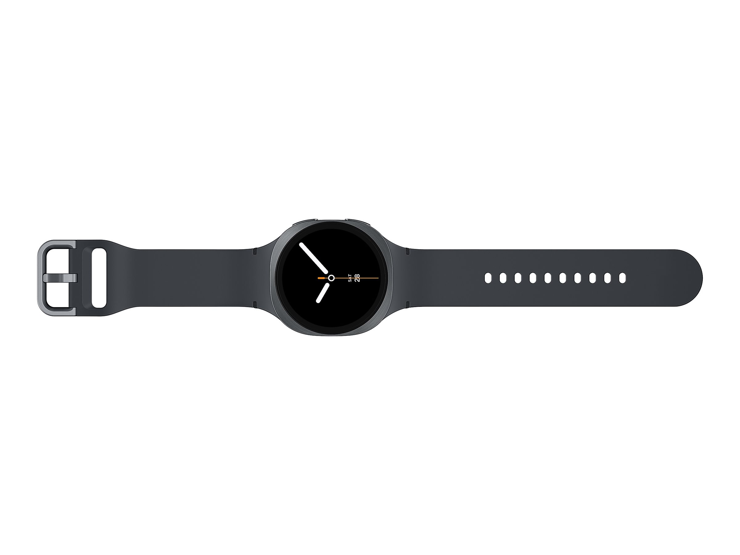 Samsung Galaxy Watch8 - 40 mm - Carbon-Schwarz - intelligente Uhr mit Sportband - Gummi - Graphit -