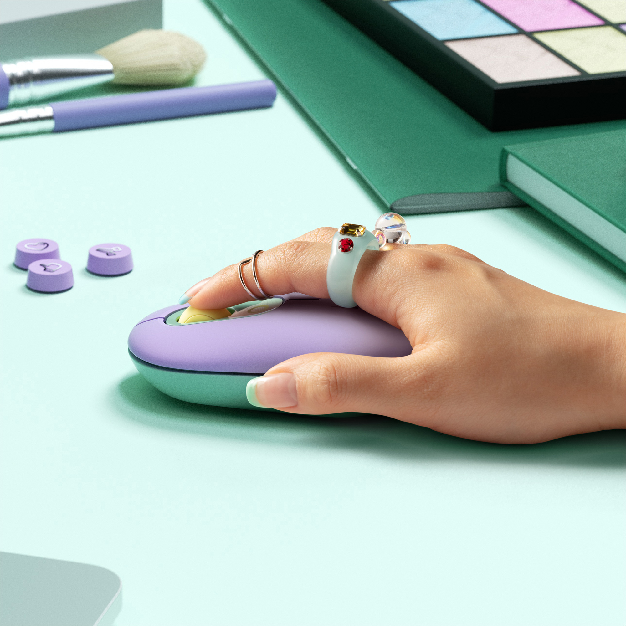 Logitech POP - Maus - anpassbare Emojis - optisch